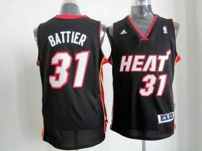 nba miami heat #31 battier black(revolution 30 swingman)