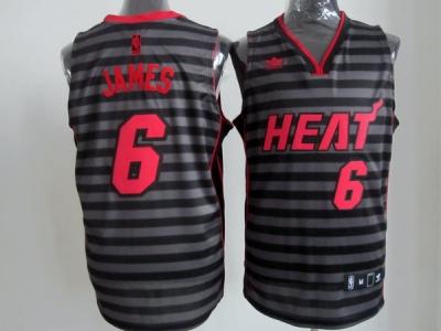 nba miami heat #6 james grey(black strip)