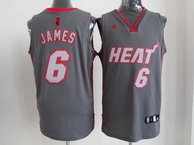 NBA miami heat #6 james grey jerseys