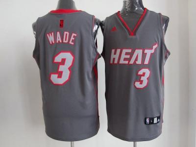 NBA miami heat #3 wade grey jerseys