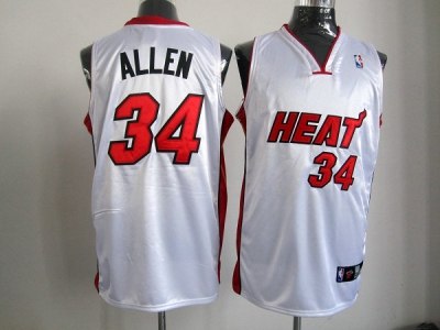 nba miami heat #34 allen white jerseys