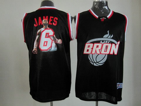 nba miami heat #6 james black(limited edition-1)