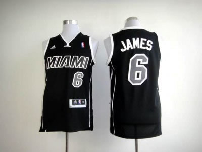 nba miami heat #6 james black(revolution 30 swingman)