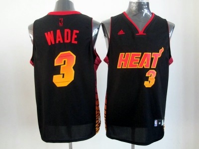 nba miami heat #3 wade black(limited edition-2)