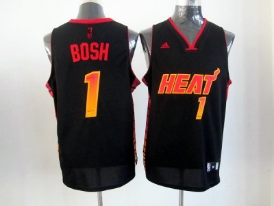 nba miami heat #1 bosh black(limited edition)