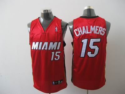 Miami Heat 15 mario chalmers red Jersey