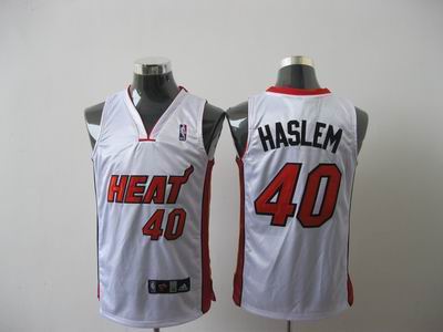 Miami Heat 40 HASLEM White Jerseys