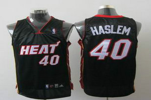 Miami Heat 40 HASLEM BLACK JERSEYS