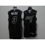 nba miami heat #3 wade black(full black)