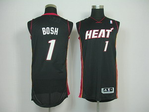 Miami Heat 1 Chris Bosh New Revolution 30 Road black Jersey