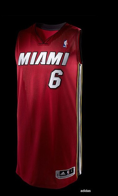 Miami Heat 6 LeBron James Red New Jerseys