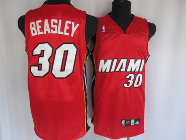 Miami Heat 30 BEASLEY Red Jerseys