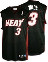 Miami Heat Wade #3 black jerseys