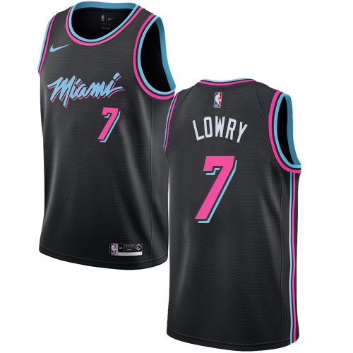 Nike Heat #7 Kyle Lowry Black NBA Swingman City Edition 2018 19 Jersey