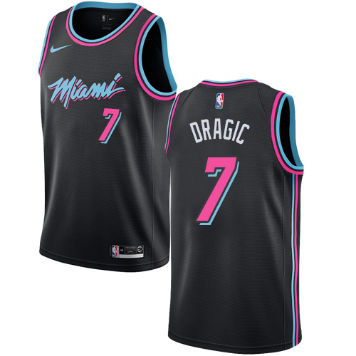 Nike Heat #7 Goran Dragic Black NBA Swingman City Edition 2018 19 Jersey