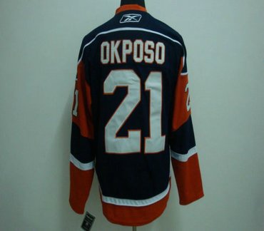 NHL Jerseys Channel Islands #21 OKPOSO blue