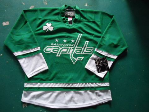 st partys day nhl jerseys washington capitals blank green jerseys