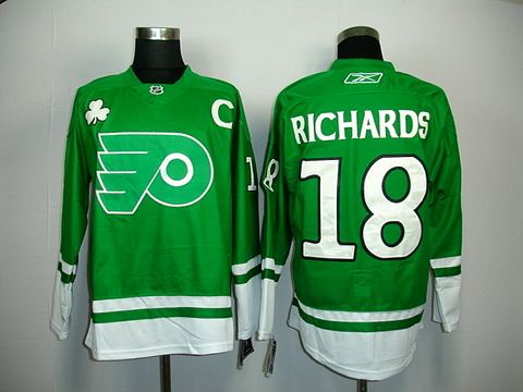 st partys day nhl philadelphia flyers 18 richards jerseys green