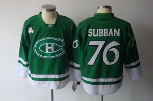 2011 st pattys day montreal canadiens 76 subban green jerseys