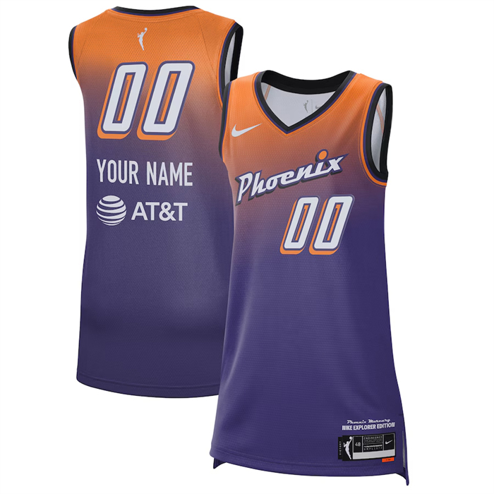 Women's Phoenix Mercury Active Player Custom Purple Stitched Basketball Jersey