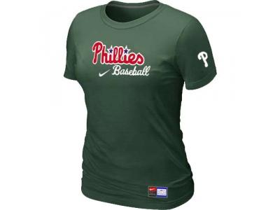 women Philadelphia Phillies NEW D.Green Short Sleeve Practice T-Shirt