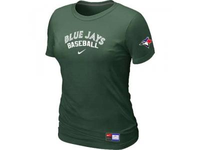 Women Toronto Blue Jays NEW D.Green Short Sleeve Practice T-Shirt