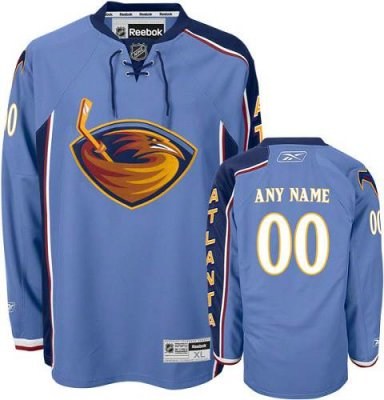 customized atlanta thrashers jersey blue home man hockey jersey