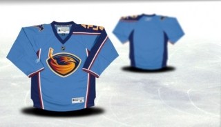 atlanta thrashers youth blue jersey (blank or customized)