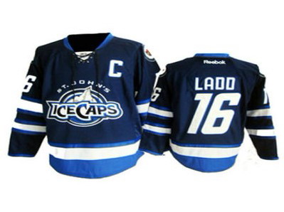 St. Johns IceCaps 16 Ladd blue jersey