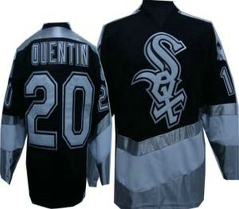 White Sox #20 QUENTIN New Black Jersey