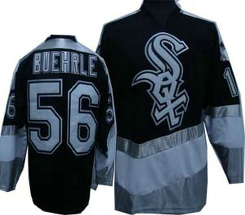 White Sox 56 BUEHRLE New Black Jersey