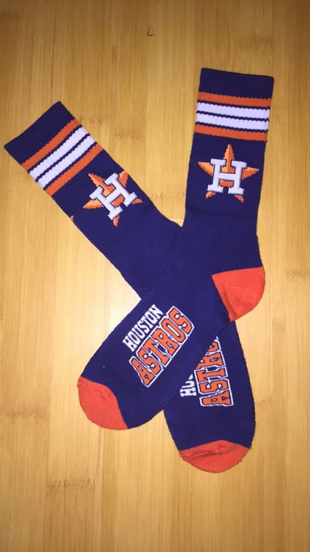 Astros Team Logo Navy MLB Socks