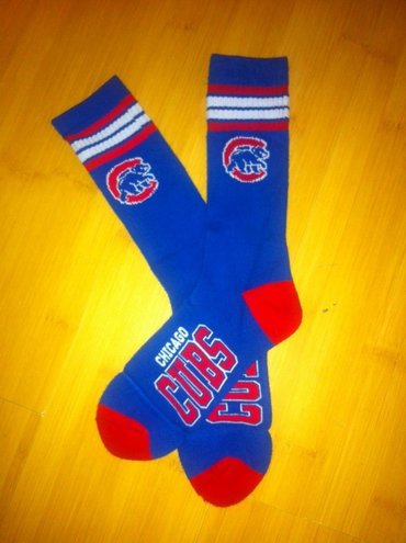 Cubs Team Logo Blue MLB Socks