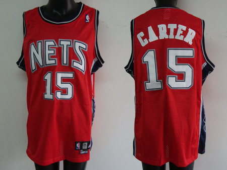 New Jersey NETS 15 CARTER red jerseys