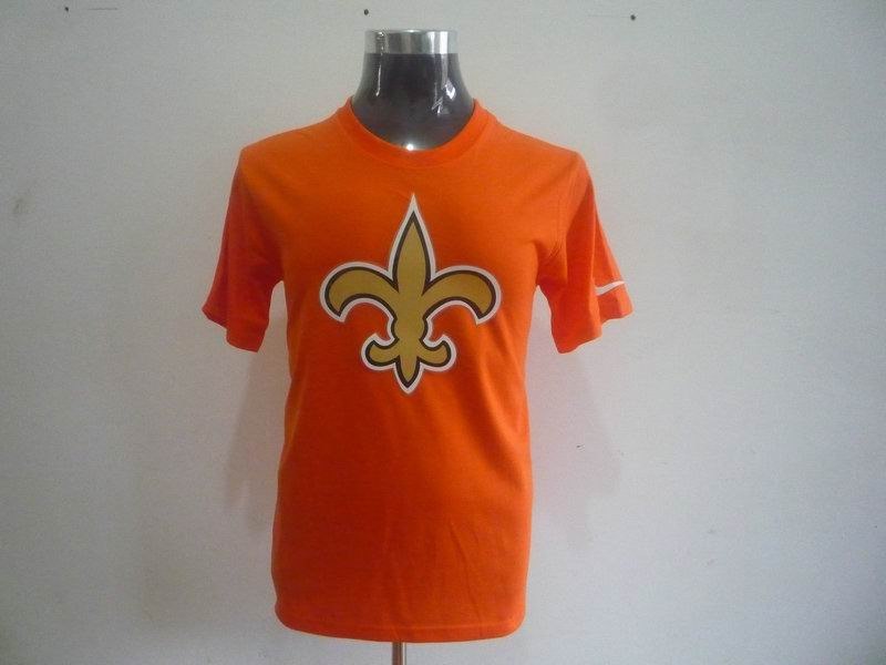 new orleans saints sideline legend authentic logo t-shirt orange