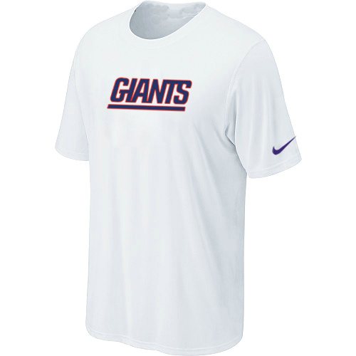 NEW NFL New York Giants Authentic Logo T-Shirt - White