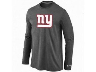 NEW New York Giants Logo Long Sleeve T-Shirt D.Grey