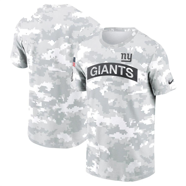 Men's New York Giants 2024 Arctic Camo Salute To Service Performance T-Shirt