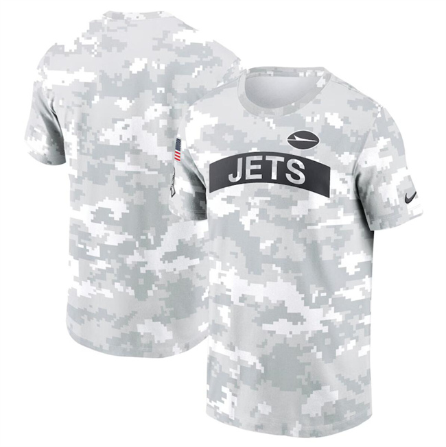 Men's New York Jets 2024 Arctic Camo Salute To Service Performance T-Shirt