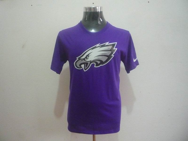 philadelphia eagles sideline legend authentic logo dri-fit t-shirt purple