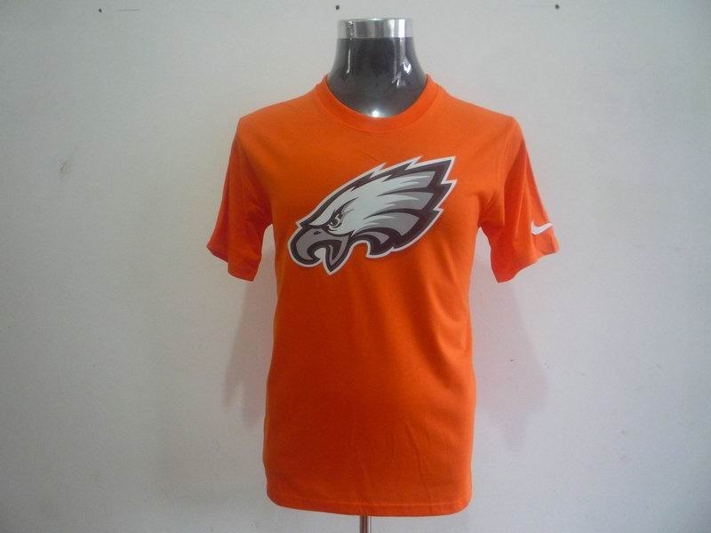 philadelphia eagles sideline legend authentic logo dri-fit t-shirt orange