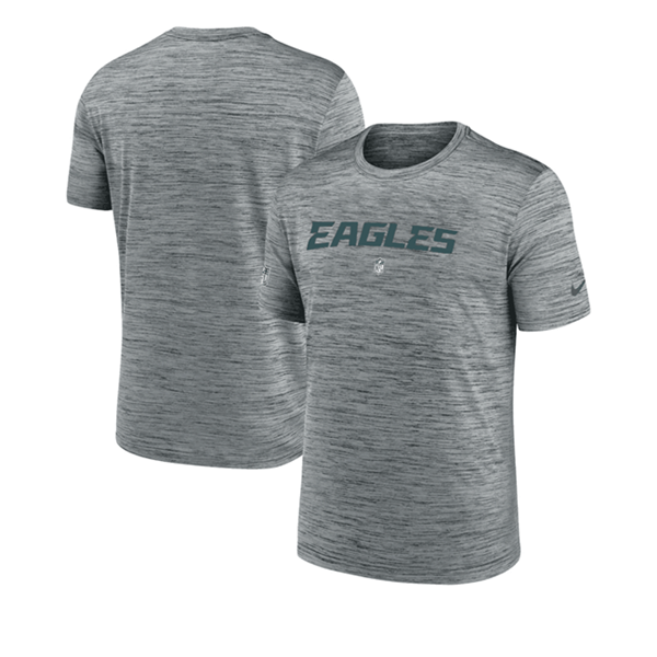 Men's Philadelphia Eagles Grey Velocity Performance T-Shirt