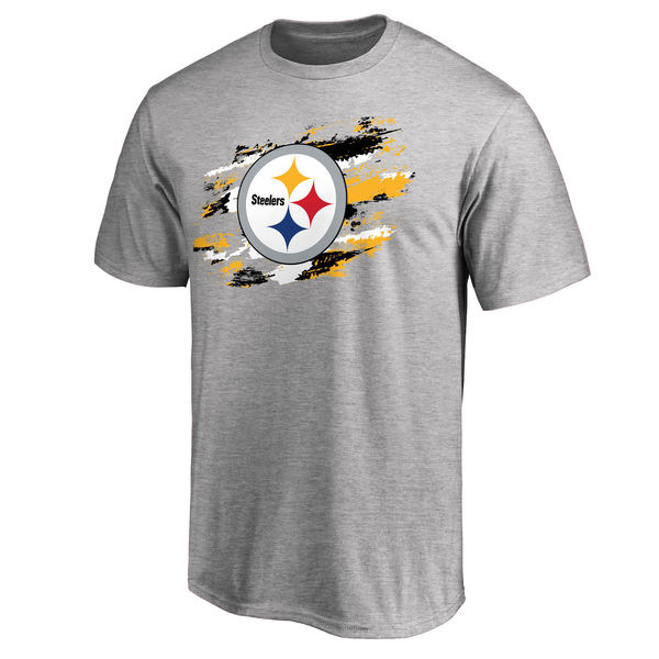 Men's Pittsburgh Steelers NFL Pro Line True Color T-Shirt Heathered Gray