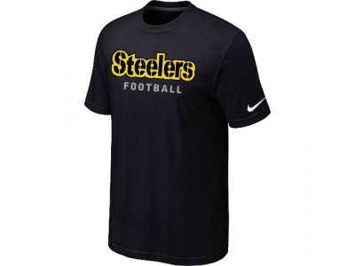 NEW Pittsburgh Steelers Sideline Legend Authentic Font T-Shirt Black