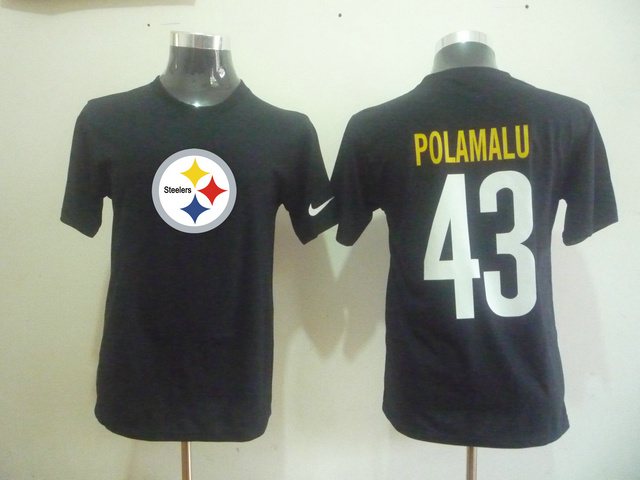 NEW NFL Pittsburgh Steelers 43 Troy Polamalu Name & Number T-Shirt