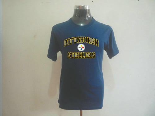 nfl pittsburgh steelers big & tall heart & soul t-shirt dark blue