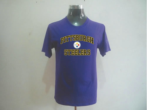 nfl pittsburgh steelers big & tall heart & soul t-shirt purple