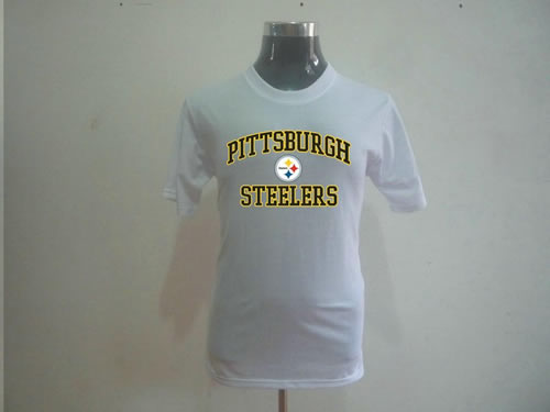 nfl pittsburgh steelers big & tall heart & soul t-shirt white