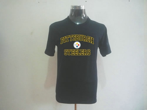 nfl pittsburgh steelers big & tall heart & soul t-shirt black