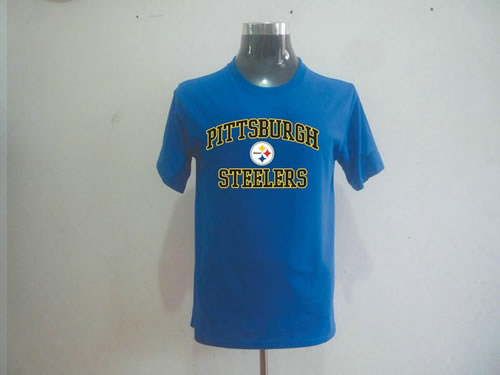 nfl pittsburgh steelers big & tall heart & soul t-shirt blue